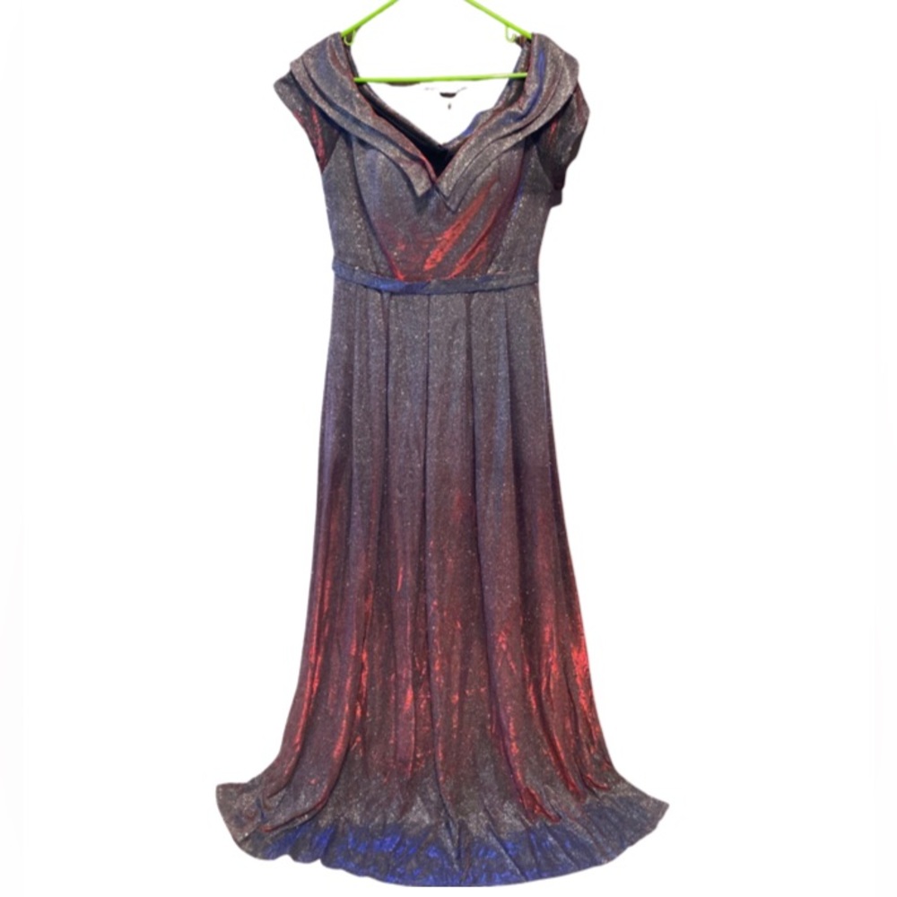 Beautiful Woman’s Glitter Maxi Dress.